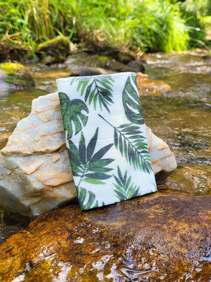 Organic cotton wash cloth in a creek